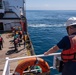 U.S. Coast Guard Buoy Tender George Cobb completes buoy swap operation off the coast of San Pedro, California.