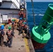 U.S. Coast Guard Buoy Tender George Cobb completes buoy swap operation off the coast of San Pedro, California.