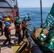 U.S. Coast Guard Buoy Tender George Cobb completes buoy swap operation off the coast of San Pedro, California.