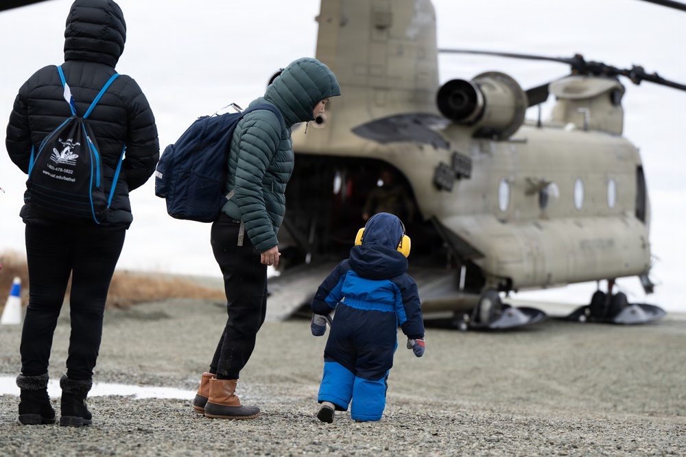 Alaska Army National Guard aviators recover displaced Alaskans from Kwigillingok