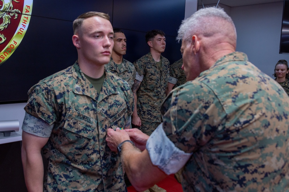 III Marine Expeditionary Force Finance Marines receive Navy and Marine Corps Achievement Medals