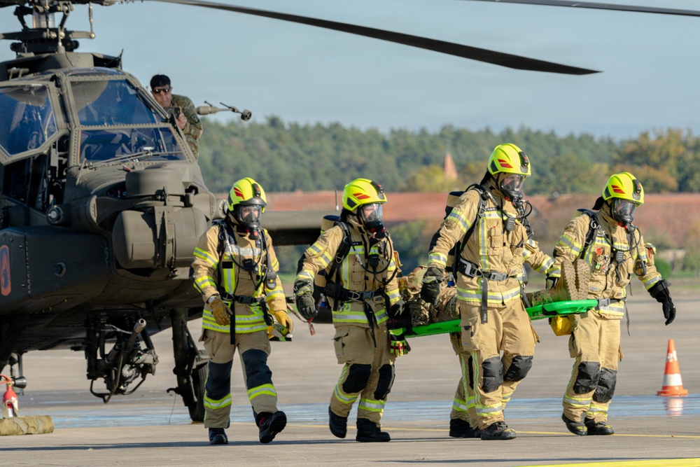 12th CAB and USAG Ansbach Conduct Pre-Mishap Plan Exercise