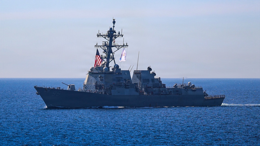 The USS Paul Ignatius (DDG 117) Passes the USS Bainbridge (DDG 96)