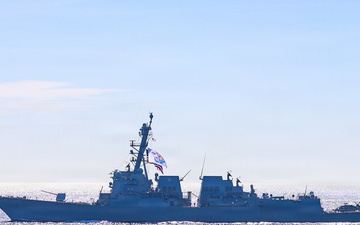 The USS Paul Ignatius (DDG 117) Passes the USS Bainbridge (DDG 96)