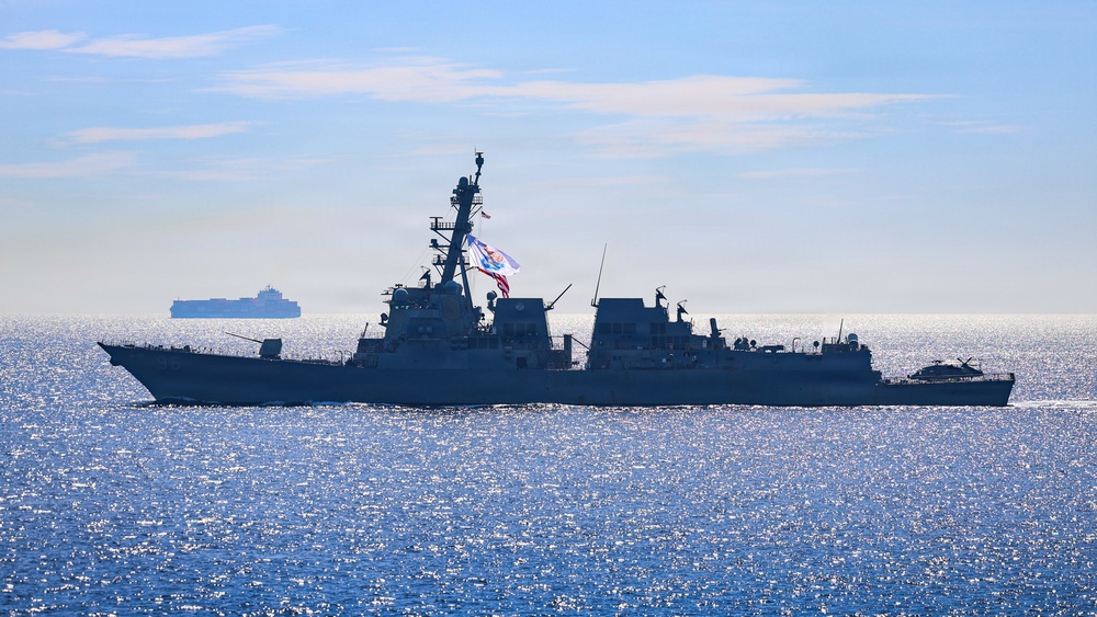 The USS Paul Ignatius (DDG 117) Passes the USS Bainbridge (DDG 96)