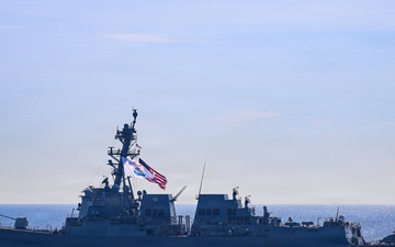 The USS Paul Ignatius (DDG 117) Passes the USS Bainbridge (DDG 96)