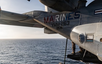 22nd MEU(SOC) | BLT Fast Rope Sustainment Training on USS Iwo Jima