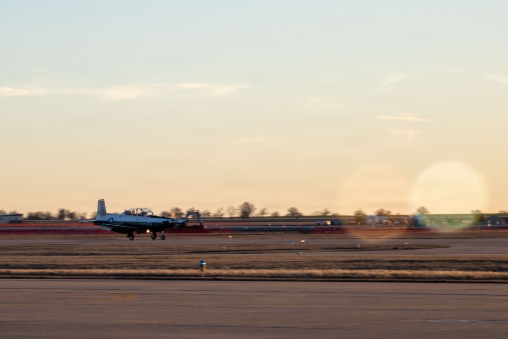 T-6 at Sunset
