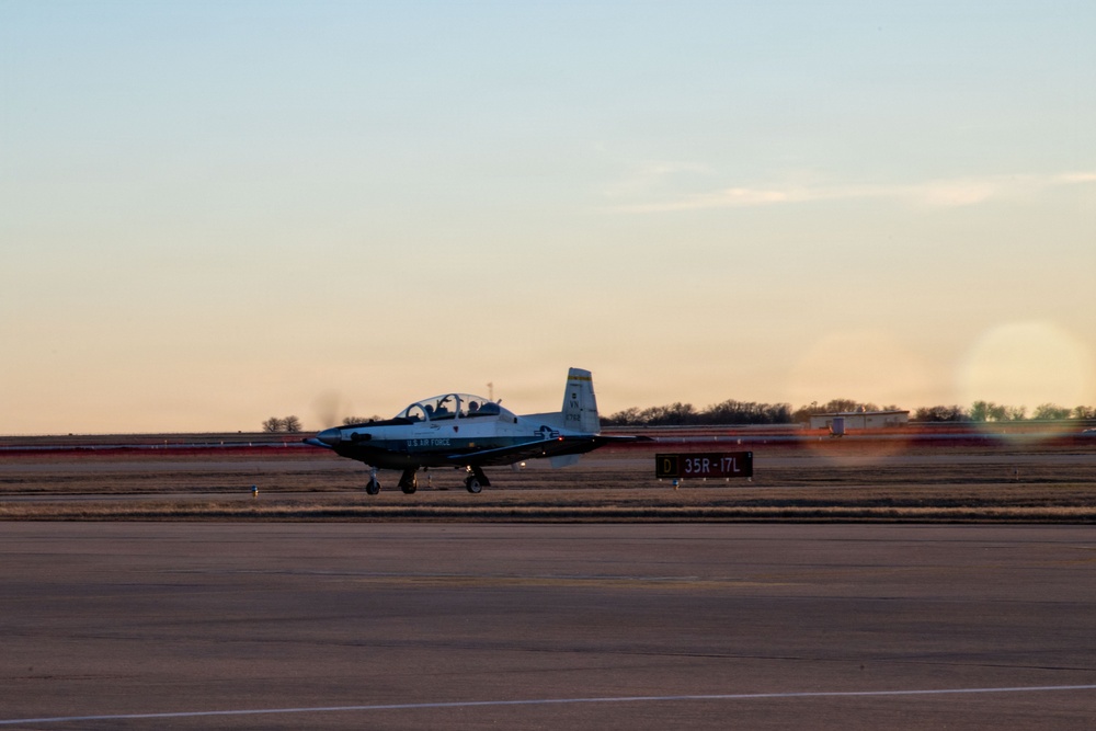 T-6 at Sunset