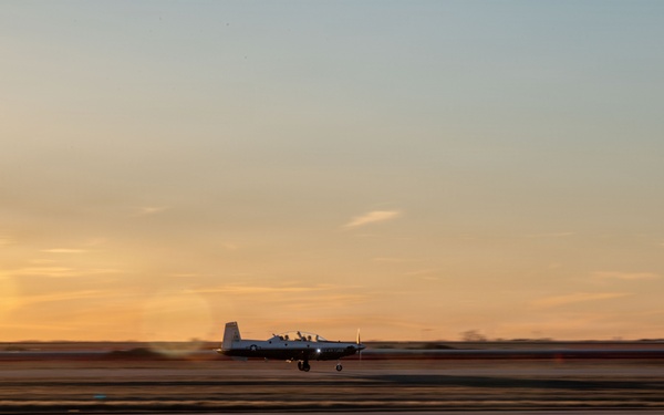T-6 at Sunset
