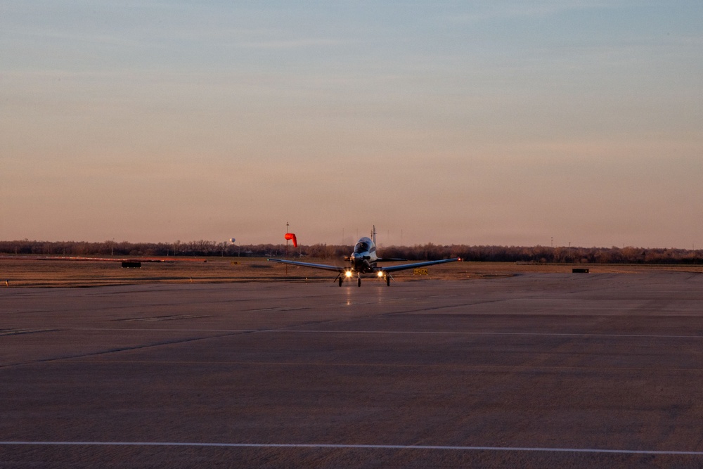 T-6 at Sunset
