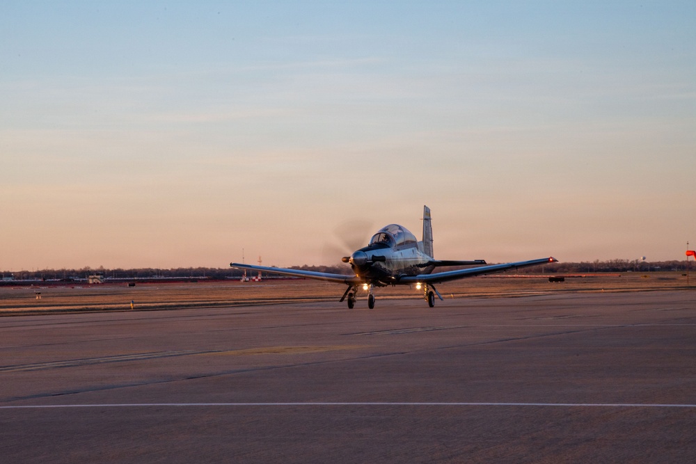 T-6 at Sunset