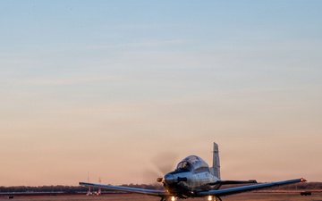 T-6 at Sunset