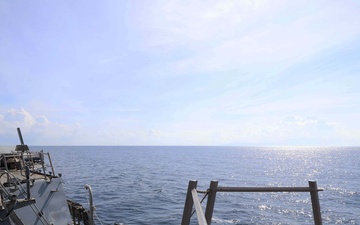 USS Roosevelt (DDG 80) and Algerian Navy Conduct PASSEX in the Mediterranean Sea