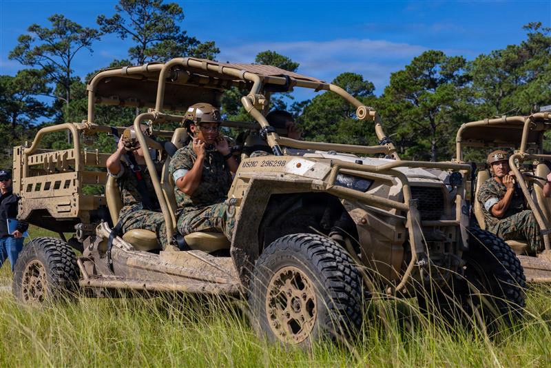 Marines Across 2nd MLG attend Unmanned Ground Vehicle Demonstration