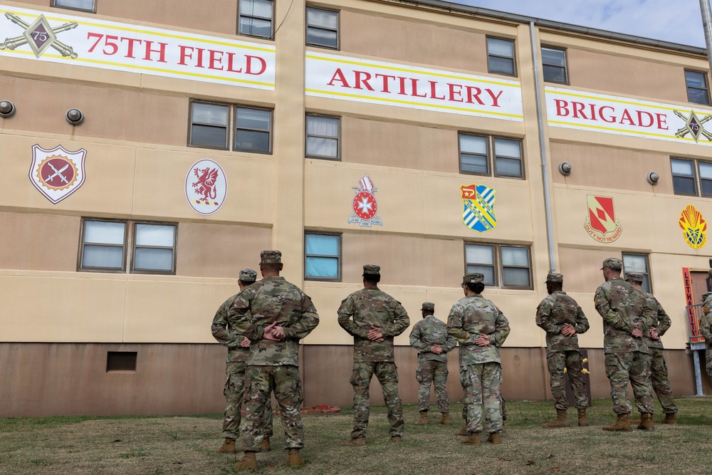 75th FA BDE Patching Ceremony