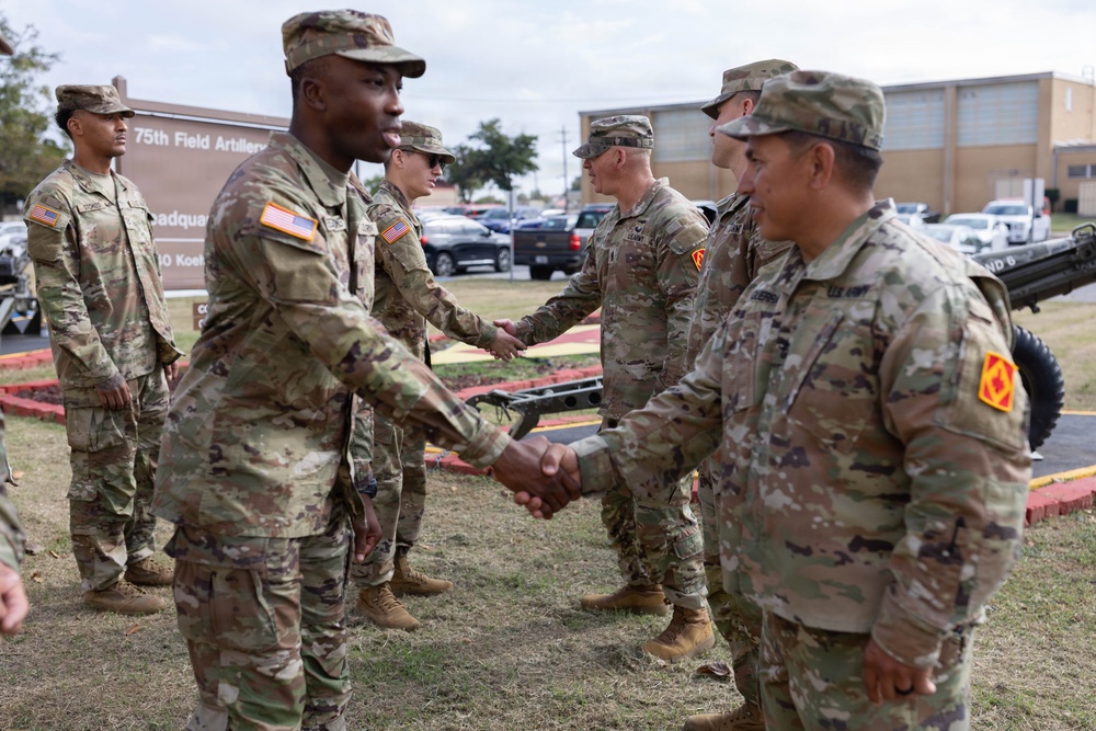 75th FA BDE Patching Ceremony