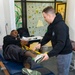 Physical therapy clinic staff provide patient care