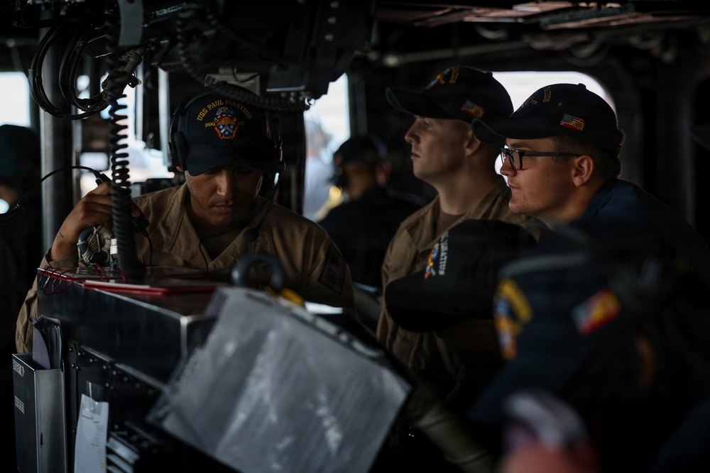 USS Paul Ignatius (DDG 117) departs Naval Station Rota