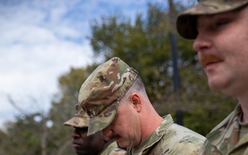 Mississippi National Guard Soldiers conduct a promotion ceremony in Washington, D.C.