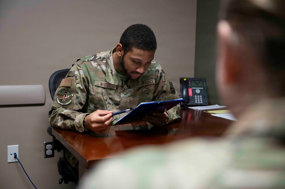Mental health technician sets standard for future Airmen