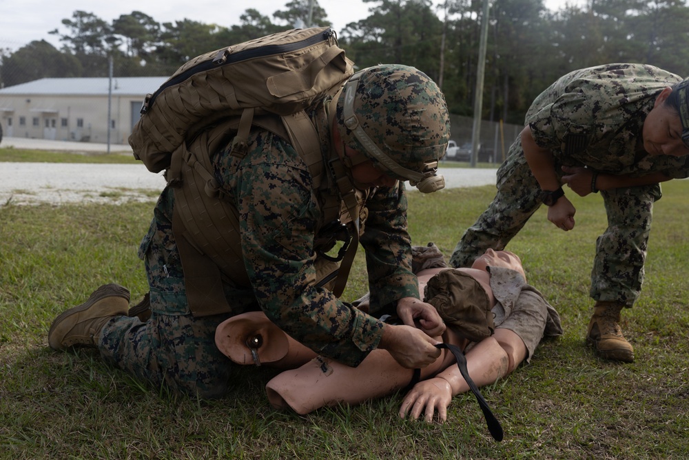 2nd Medical Battalion Hosts Tier IV Tactical Combat Casualty Care Culminating Event