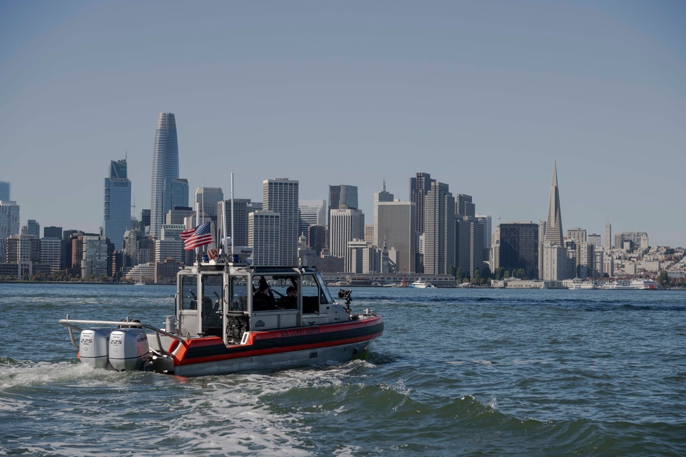 U.S. Coast Guard Maritime Safety and Security Team (MSST) provides security during San Francisco Fleet Week