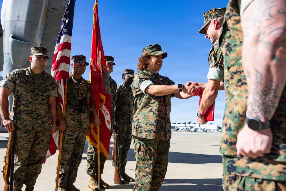 MAG-49 Site Support New River Relief and Appointment Ceremony