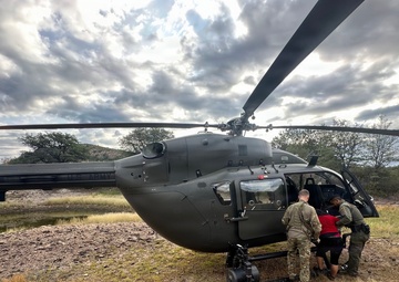 CBP and Joint Task Force -Southern Border executes life-saving air mission