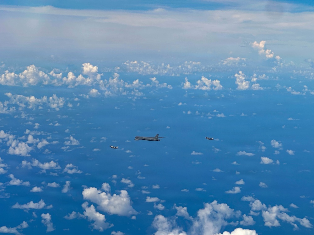 B-52H, F35 conduct bomber attack demo