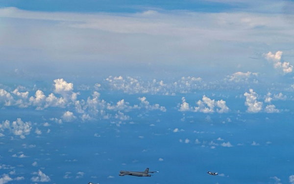 B-52H, F35 conduct bomber attack demo