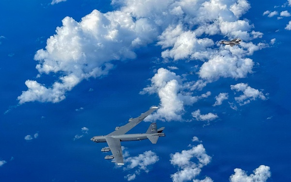 B-52H, F35 conduct bomber attack demo