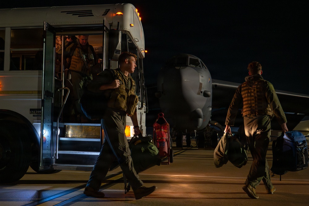B-52H, F35 conduct bomber attack demo