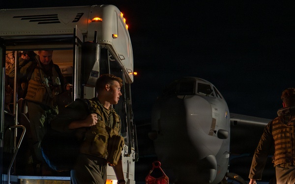 B-52H, F35 conduct bomber attack demo