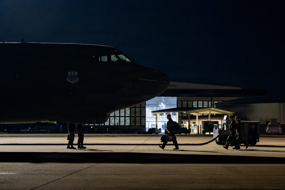 B-52H, F35 conduct bomber attack demo