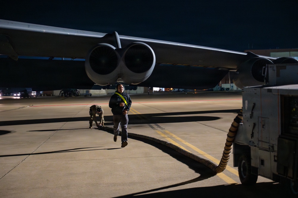 B-52H, F35 conduct bomber attack demo