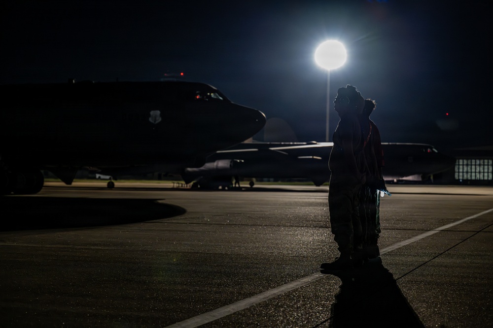 B-52H, F35 conduct bomber attack demo