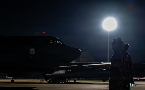 B-52H, F35 conduct bomber attack demo