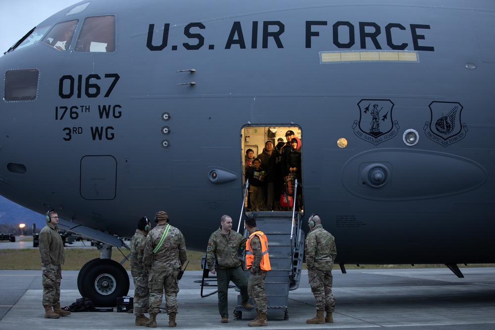 AKOM conducts first evacuation mission to JBER during Operation Halong Response