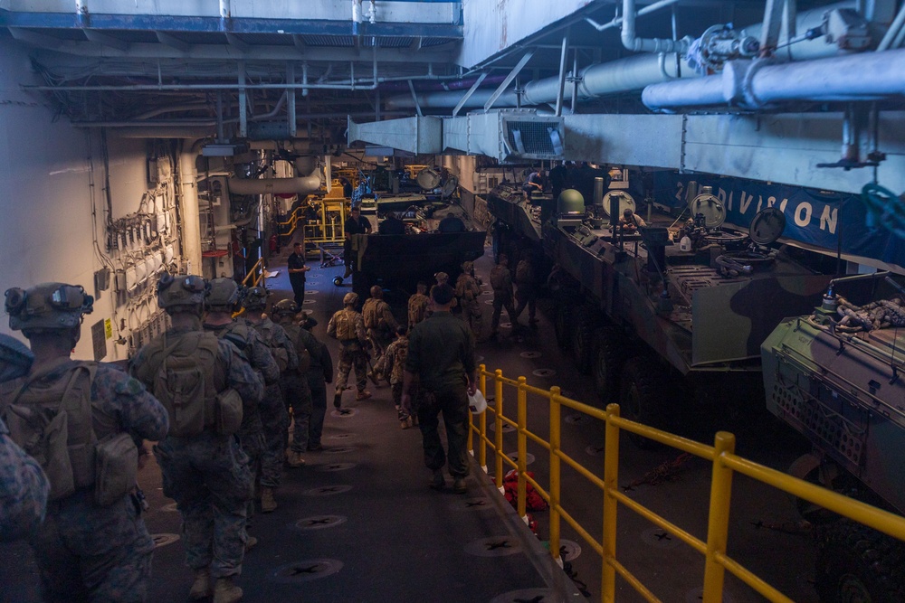 11th MEU Marines and Sailors conduct rehearsals for the Marine Corps 250th Amphibious Capabilities Demonstration