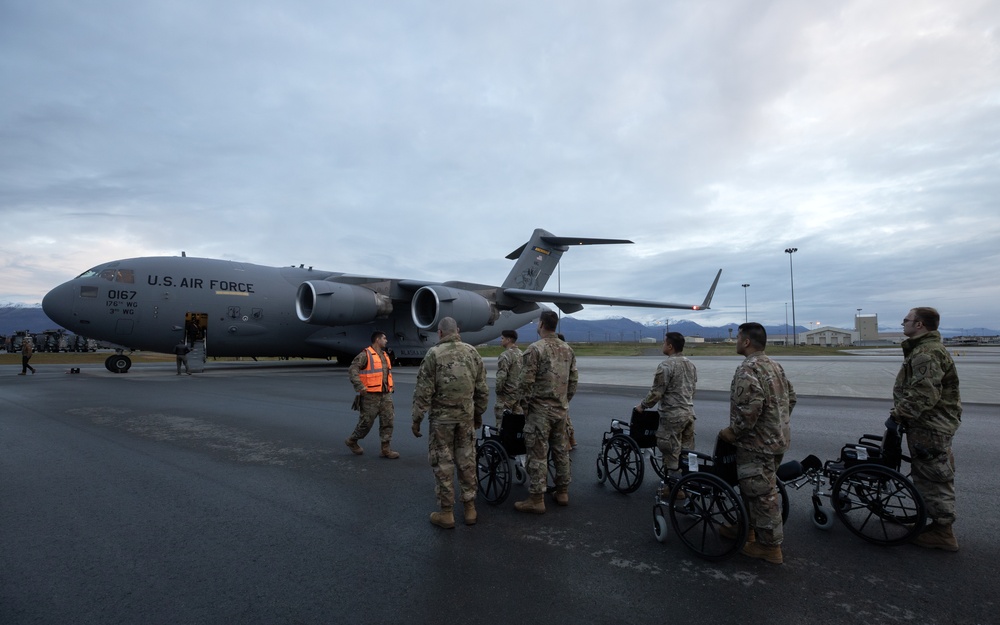 AKOM continues evacuation mission to JBER during Operation Halong Response