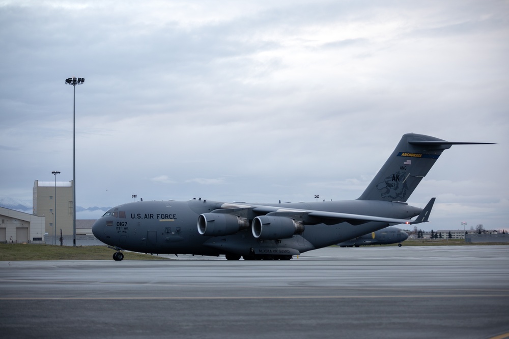AKOM continues evacuation mission to JBER during Operation Halong Response