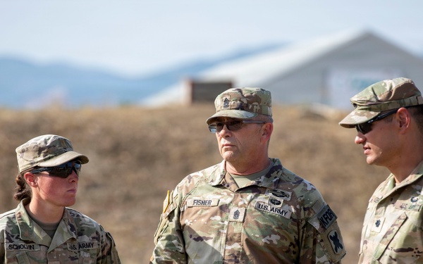 KFOR’s U.S. Army Infantry contingent performs crowd riot control lanes