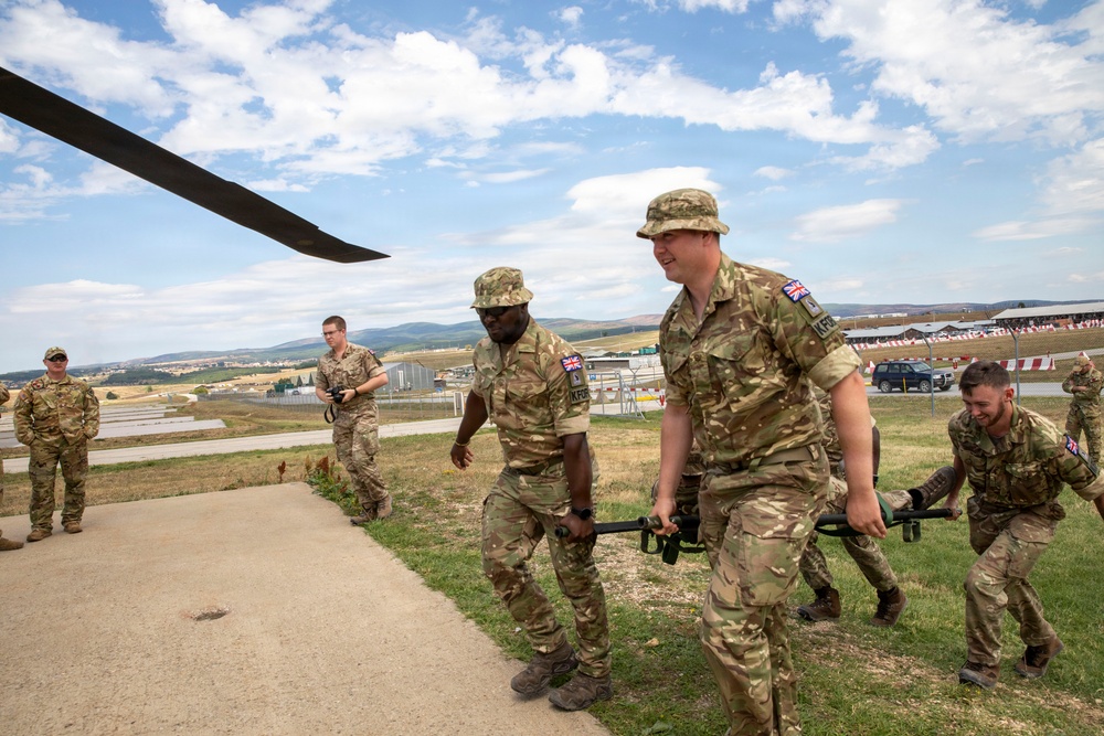 U.K. and U.S. KFOR MEDEVAC Team Training Builds Readiness in Kosovo