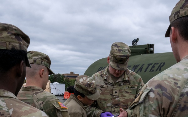 National Guard Soldiers and Airmen attend Field Sanitation training