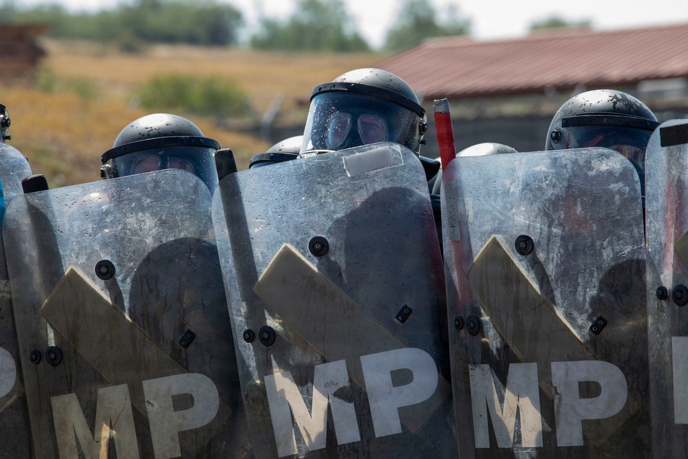 Polish Soldiers Sharpen Crowd Riot Control Skills in Kosovo