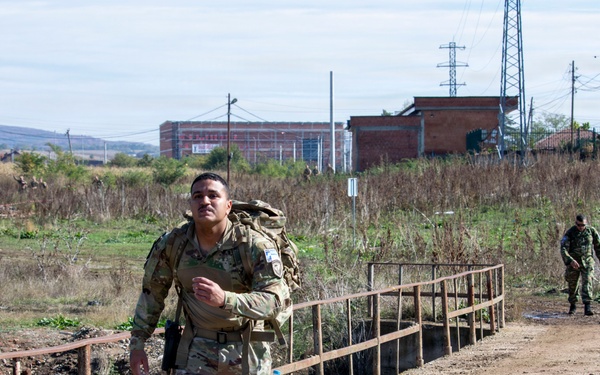 KFOR Multinational Soldiers Test Endurance During Danish Contingent March