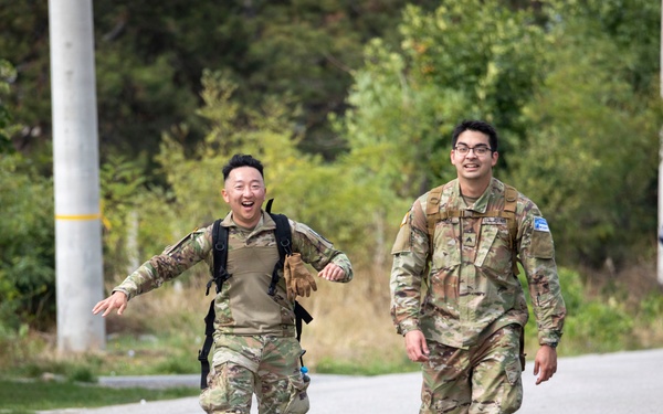 KFOR Multinational Soldiers Test Endurance During Danish Contingent March