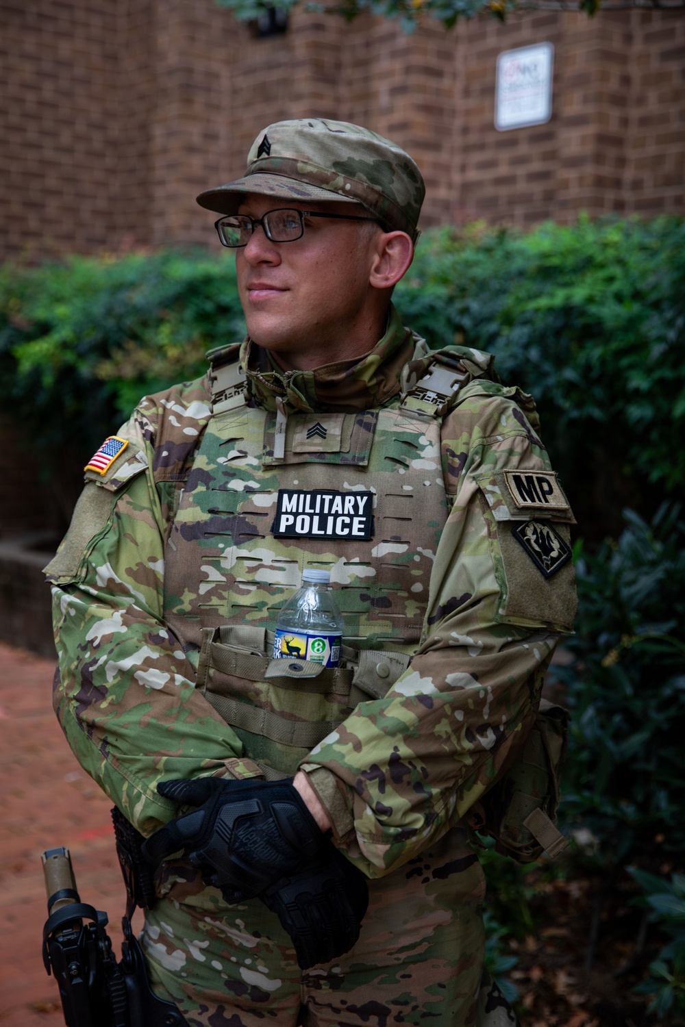 A Mississippi National Guard Soldier on patrol in Washington, D.C. A Mississippi National Guard Soldier on patrol in Washington, D.C.