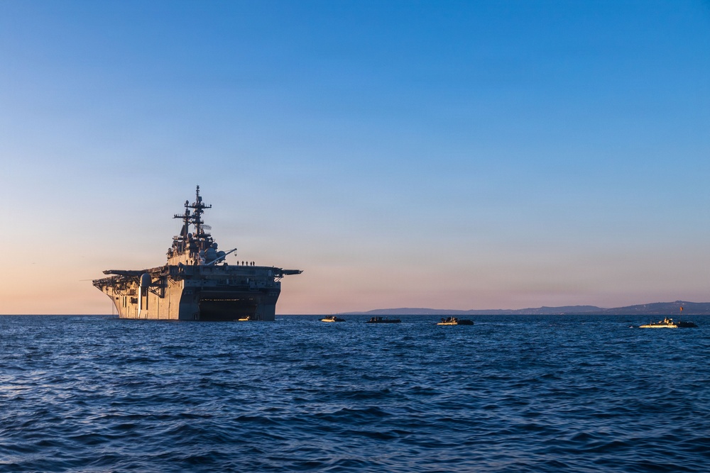 11th MEU Marines and Sailors conduct rehearsals for the Marine Corps 250th Birthday Amphibious Capabilities Demonstration